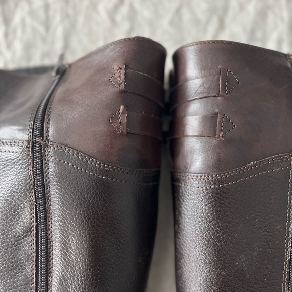 Aldo Prettner Brown Zip-Up Riding Boots, size 39 (7) - Picture 6 of 9